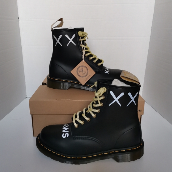 SOLD DrMARTENS - 1460 8 Eye KAWS Custom - Picture 1 of 13